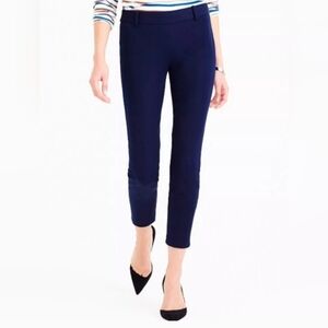 J Crew Minnie 2T Tall Dress Trousers Navy Dark Blue Work Pants Slacks Business